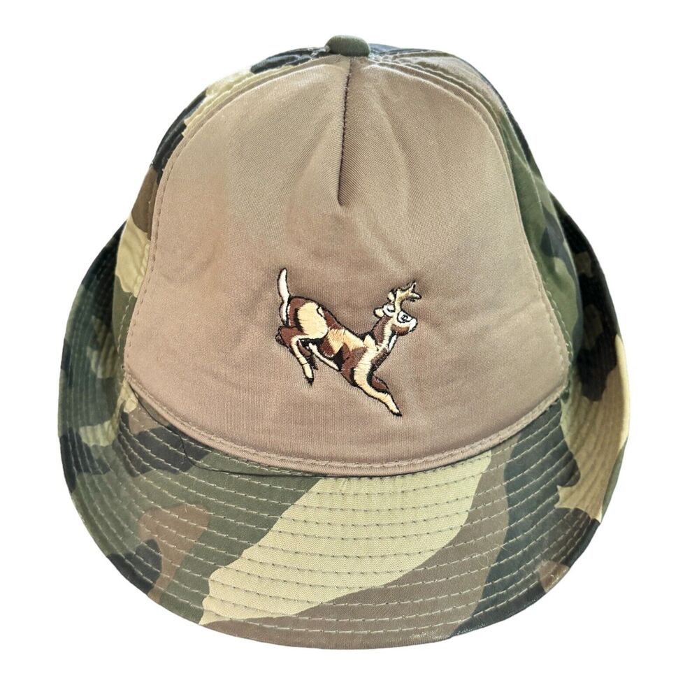 VTG DUCK BAY Jones Cap Camo Bucket Boonie Hunting Hat  Foam Insulated  MEN'S L
